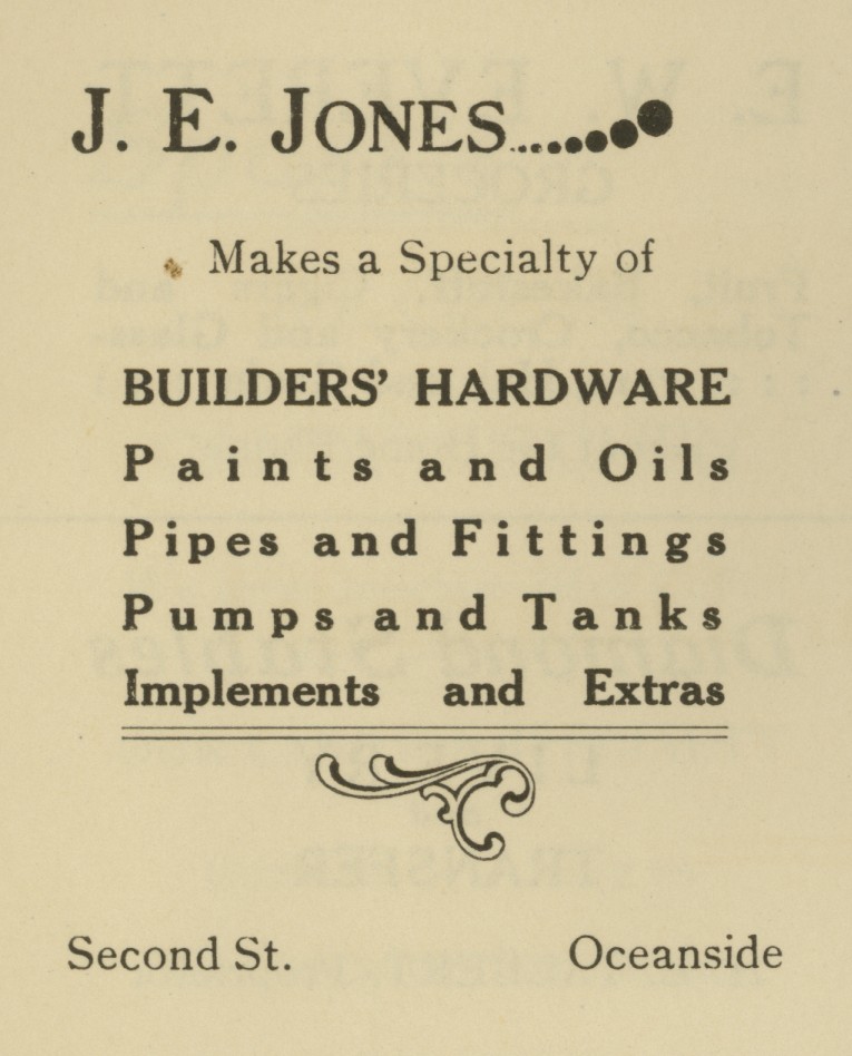 Jonayed Hardware J. E. Jones – Histories and Mysteries